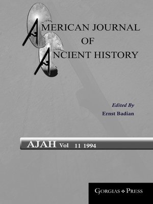 cover image of American Journal of Ancient History